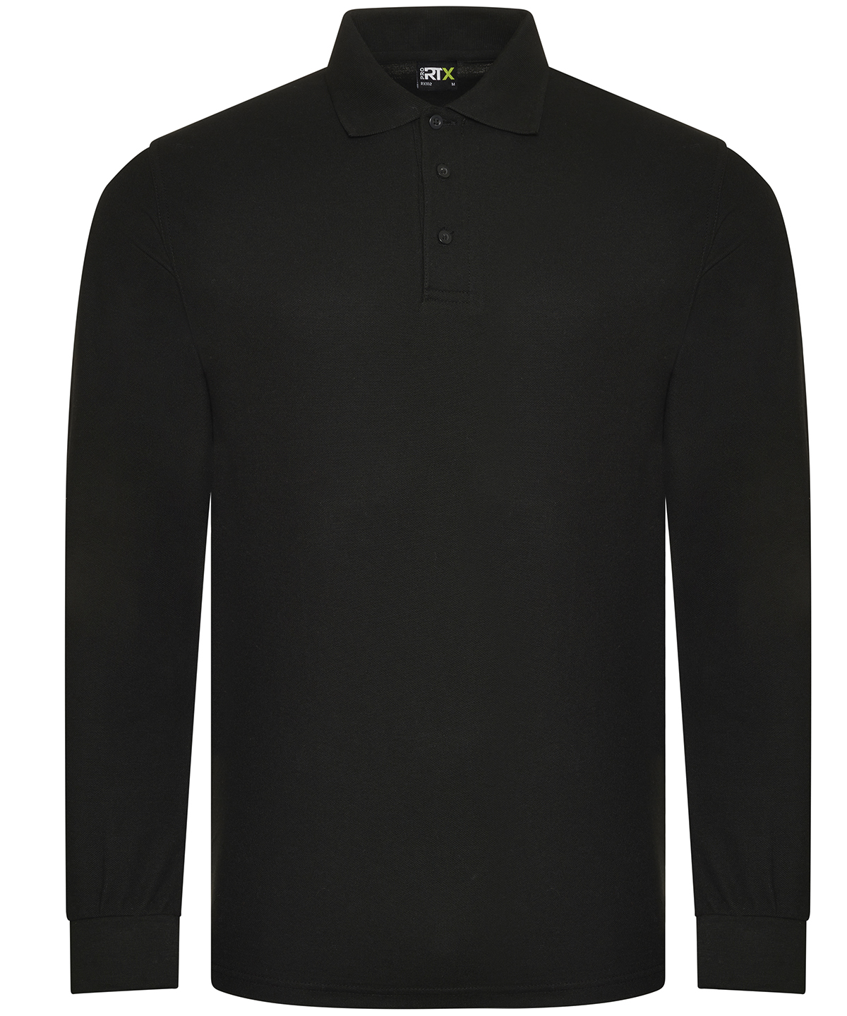 RX102 Pro long sleeve polo Black