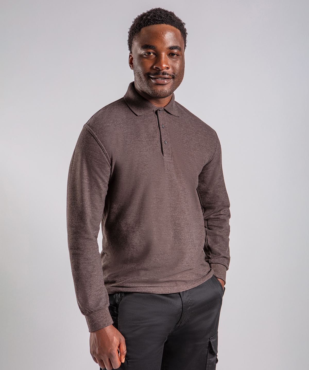 RX102 Pro long sleeve polo Green