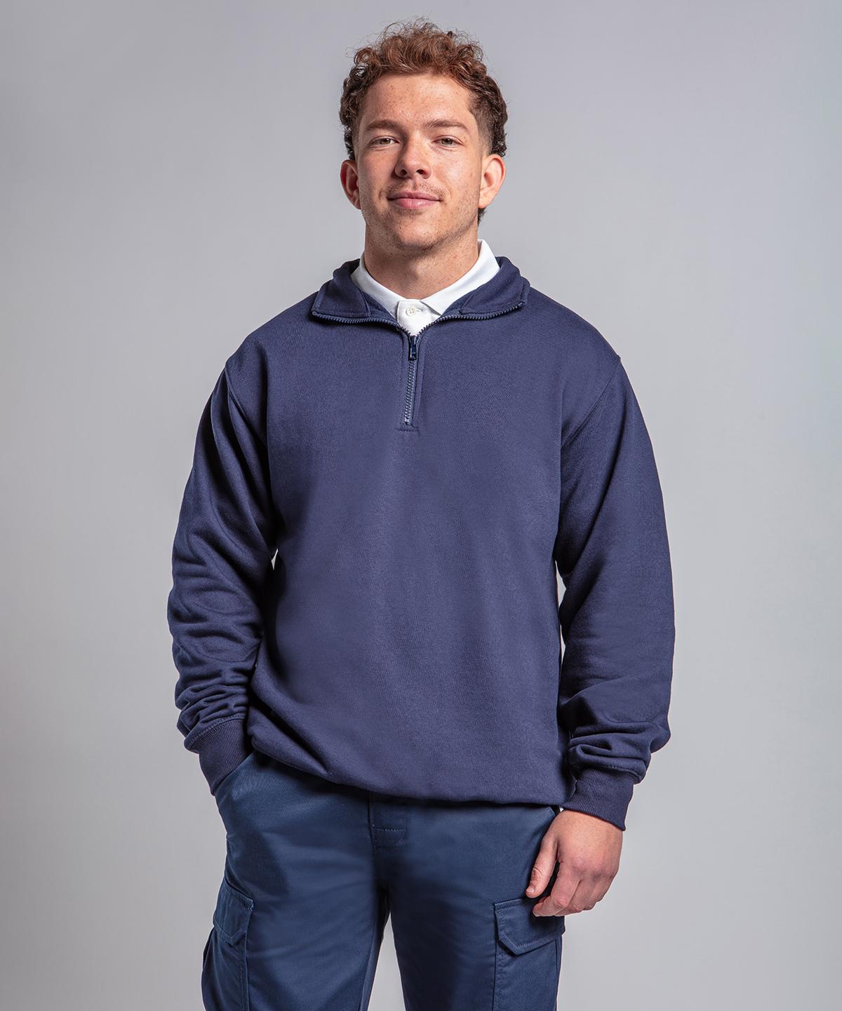 RX305 Pro ¼-neck zip sweatshirt Blue