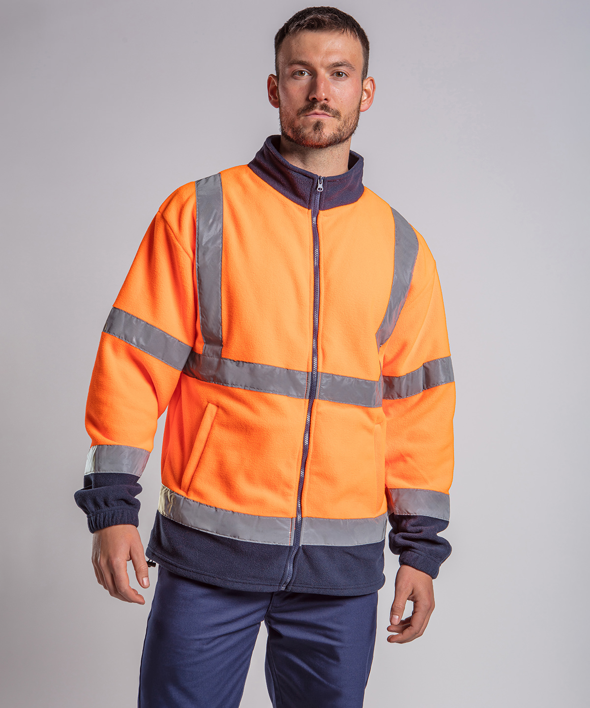 RX750 High visibility full-zip fleece Yellow
