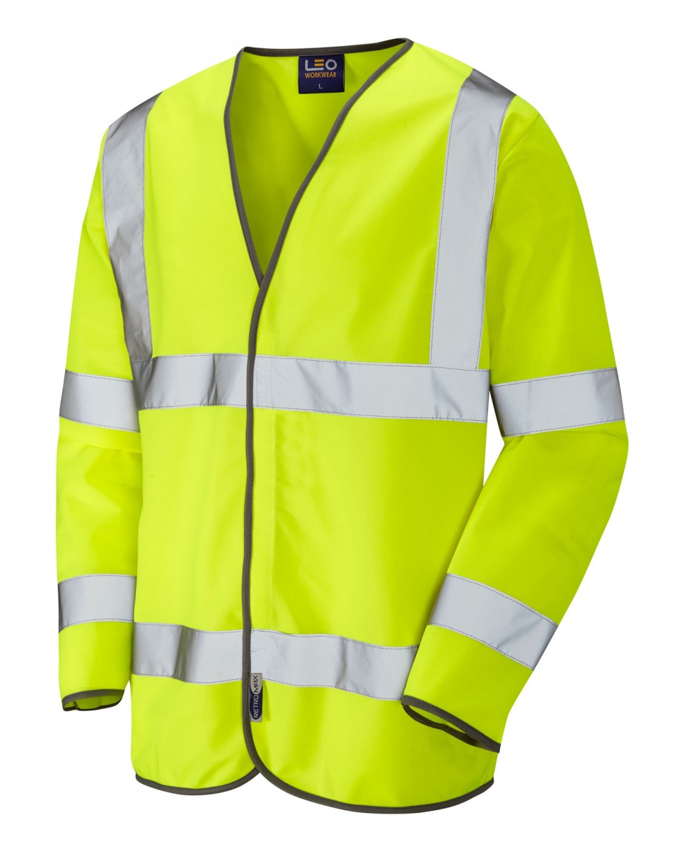 SHIRWELL ISO 20471 Cl 3 Sleeved Waistcoat HV YELLOW