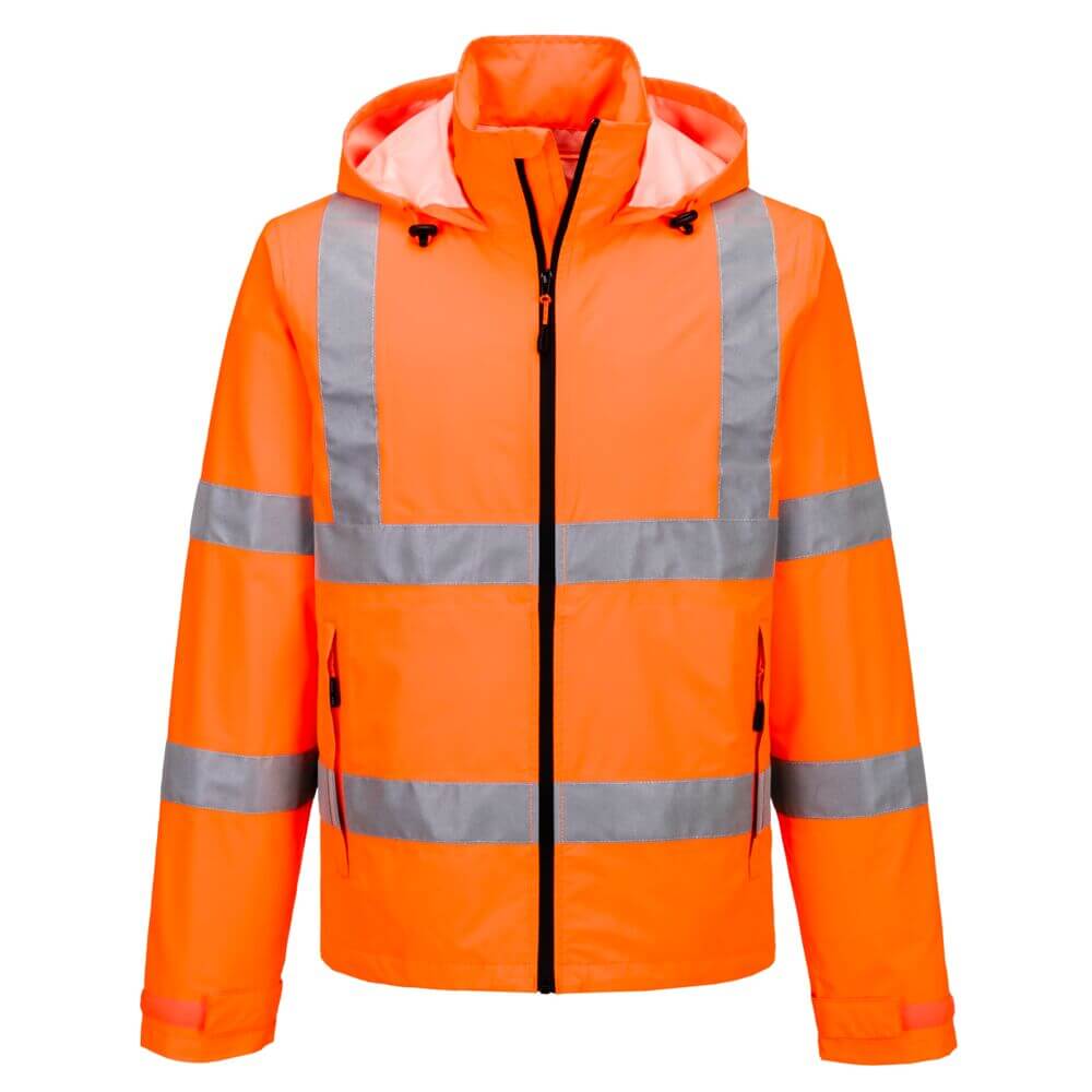 S164 Hi-Vis Lightweight Packable Jacket Orange