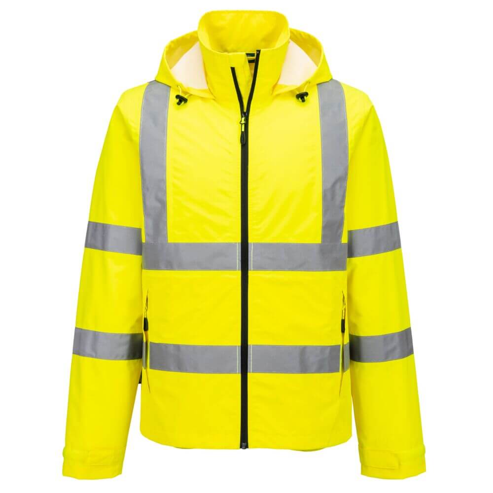 S164 Hi-Vis Lightweight Packable Jacket Yellow