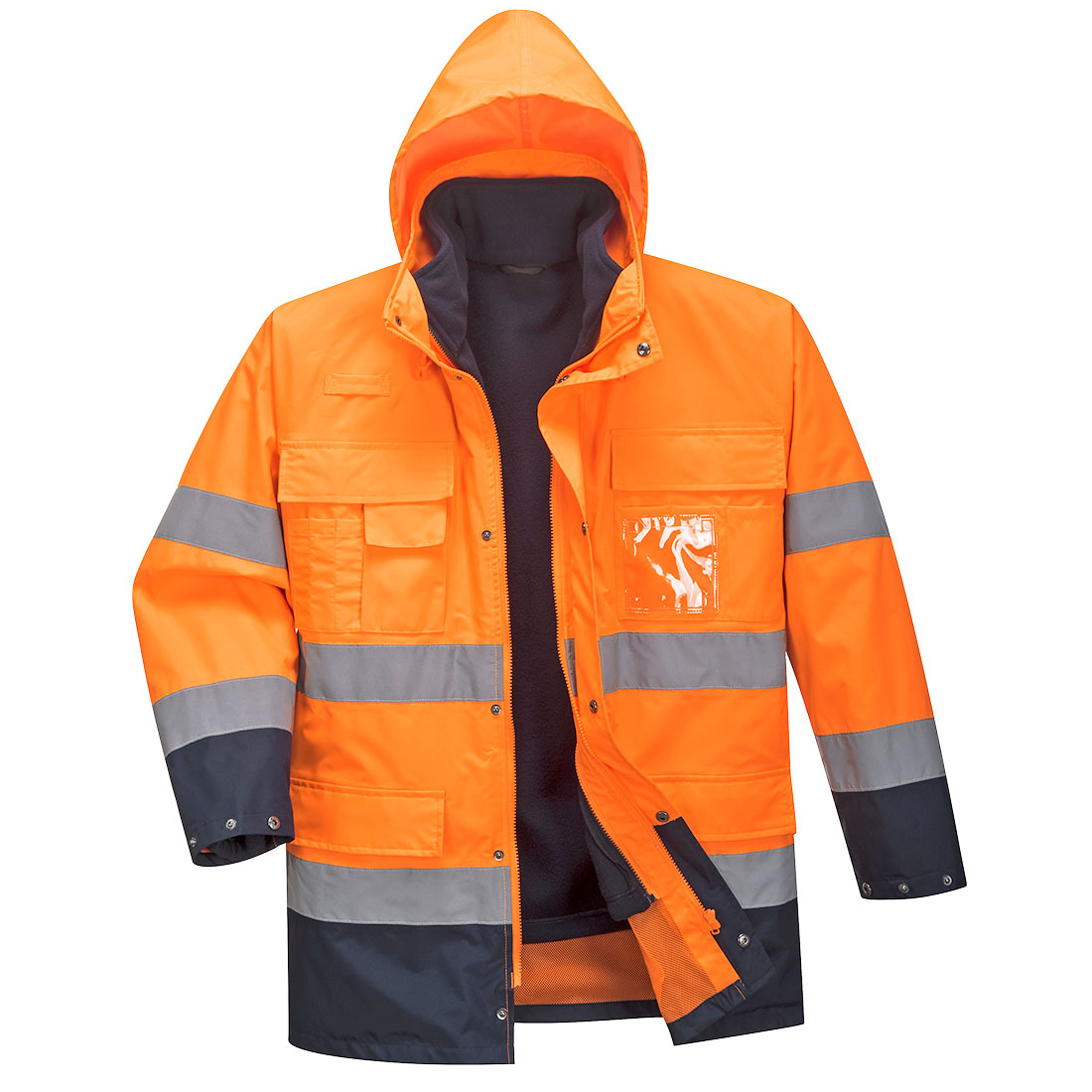 S162 Hi-Vis 3-in-1 Contrast Lite Jacket Orange/Navy S162 Hi-Vis 3-in-1 Contrast Lite Jacket Orange/Navy