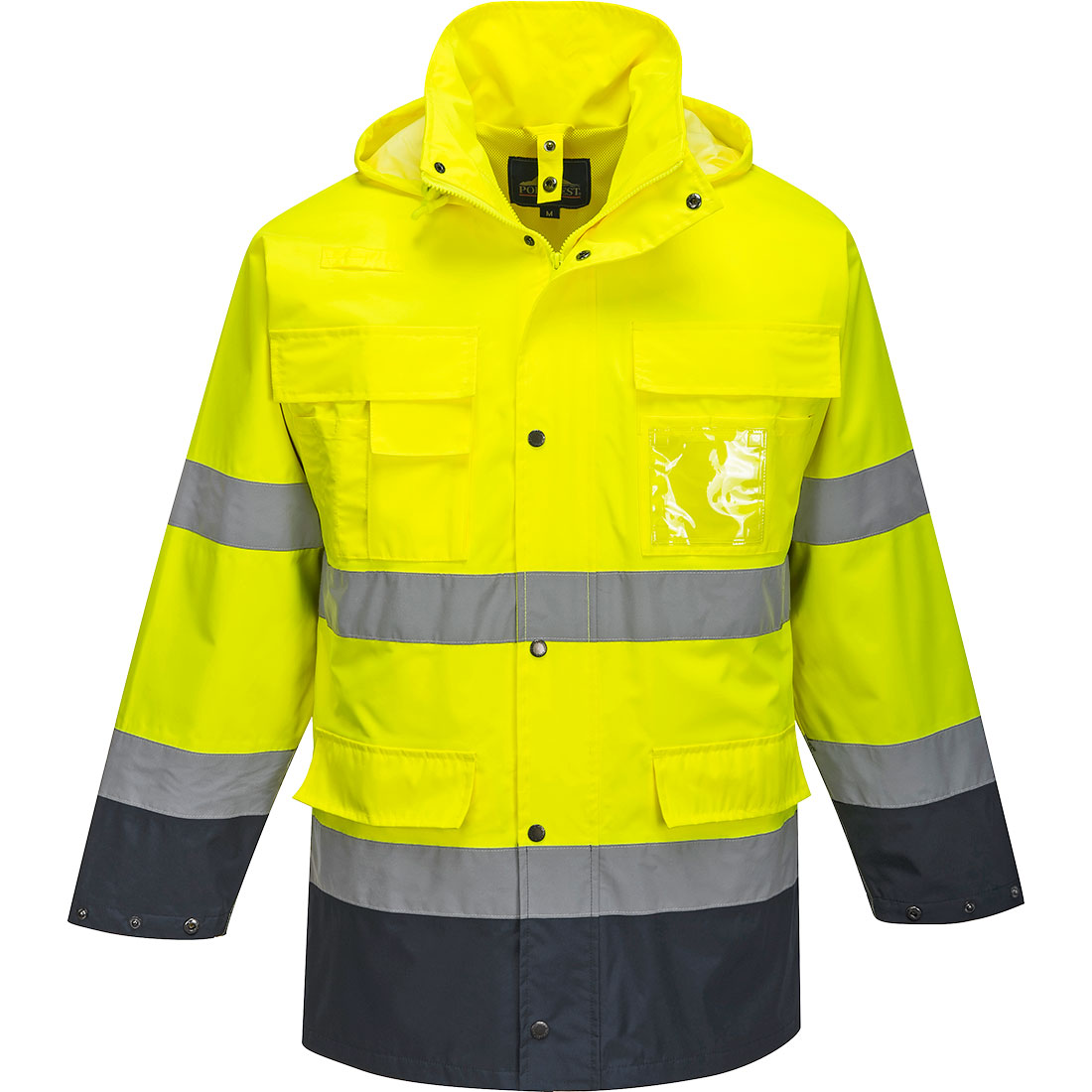 S162 Hi-Vis 3-in-1 Contrast Lite Jacket  Yellow/Navy