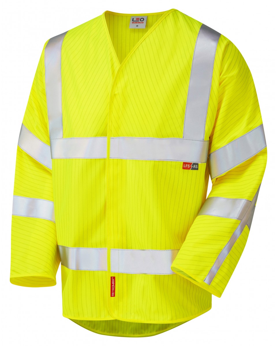 MESHAW ISO 20471 Cl 3 LFS Sleeved (EN 14116/EN 1149) HV YELLOW