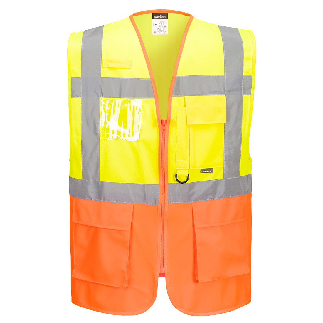 S376 Prague Hi-Vis Executive Vest  Yellow/Orange