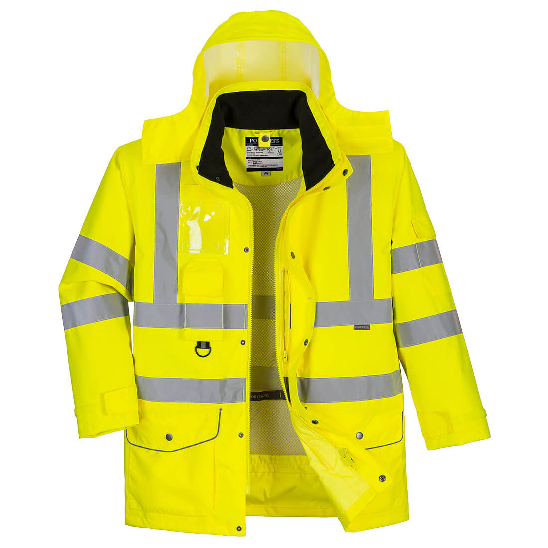 S427 Hi-Vis Breathable 7-in-1 Traffic Jacket Yellow S427 Hi-Vis Breathable 7-in-1 Traffic Jacket Yellow