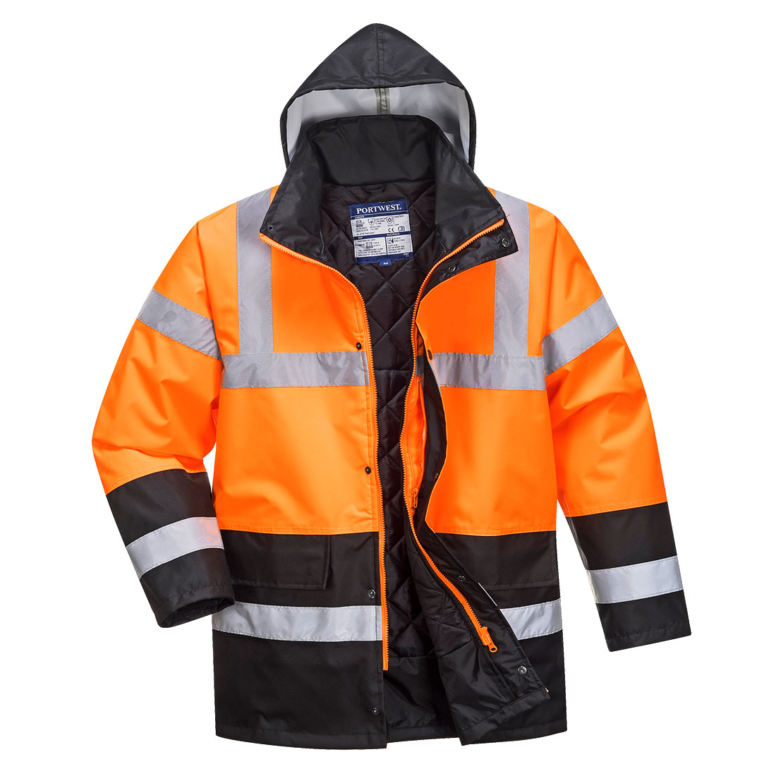 S467 Hi-Vis Contrast Winter Traffic Jacket Orange/Black S467 Hi-Vis Contrast Winter Traffic Jacket Orange/Black
