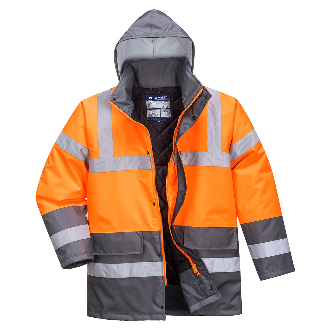 S467 Hi-Vis Contrast Winter Traffic Jacket Orange/Grey S467 Hi-Vis Contrast Winter Traffic Jacket Orange/Grey