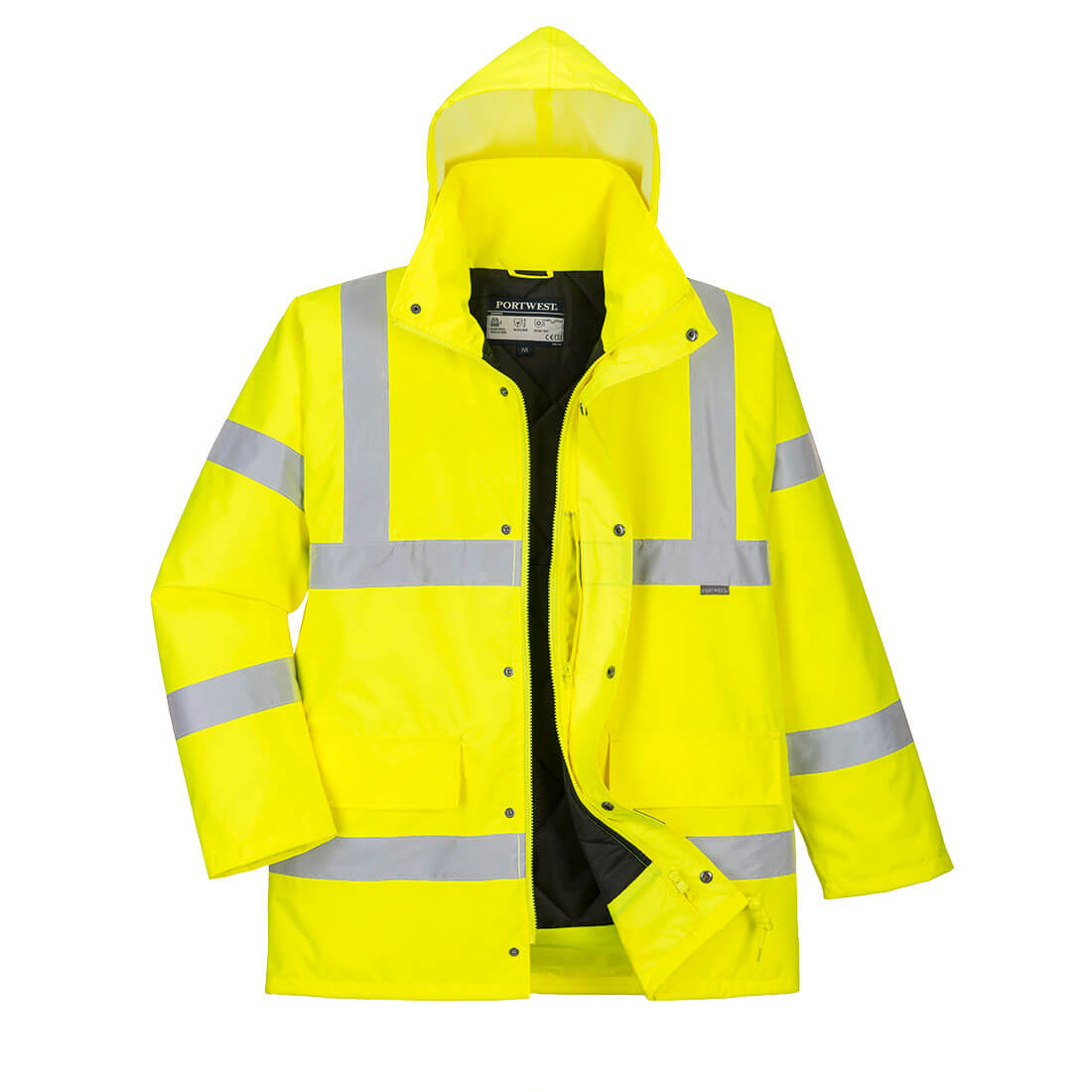 S461 Hi-Vis Breathable Winter Traffic Jacket Yellow