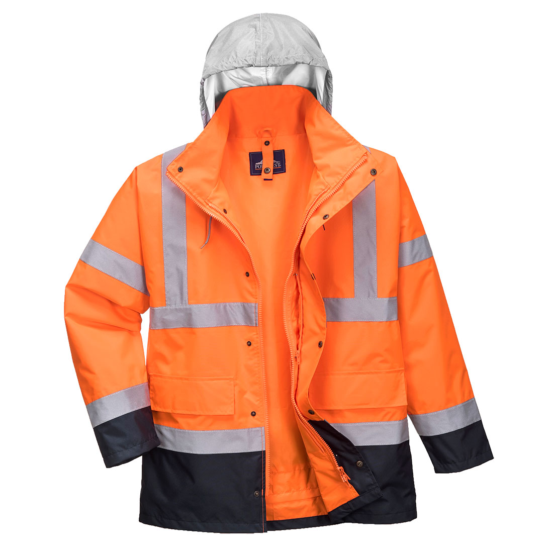 S471 Hi-Vis 4-in-1 Contrast Traffic Jacket Orange/Navy S471 Hi-Vis 4-in-1 Contrast Traffic Jacket Orange/Navy