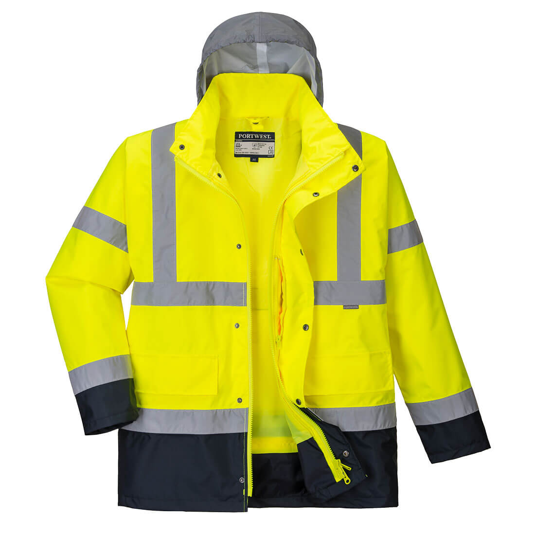 S471 Hi-Vis 4-in-1 Contrast Traffic Jacket Yellow/Navy S471 Hi-Vis 4-in-1 Contrast Traffic Jacket Yellow/Navy
