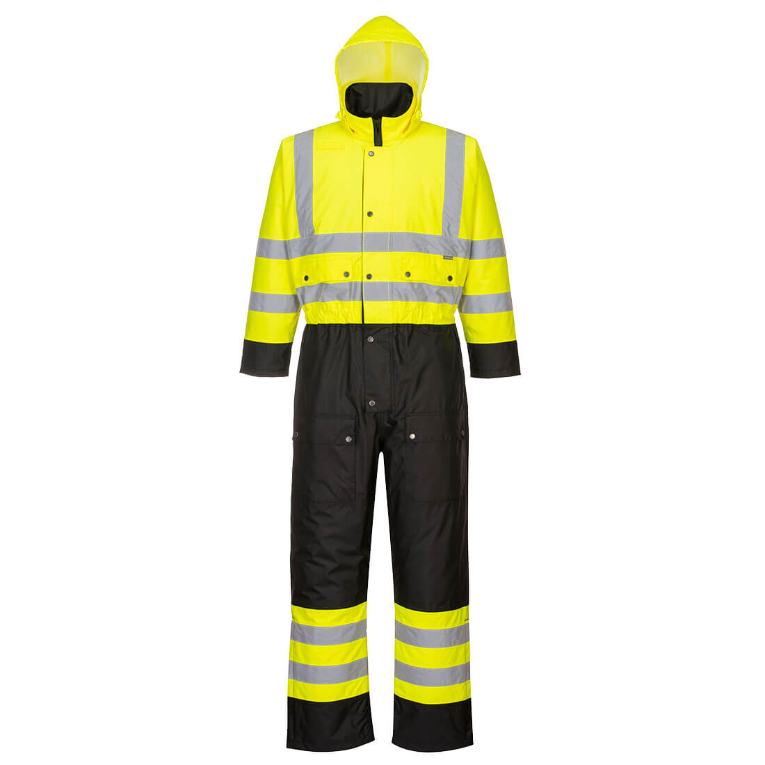 S485 Hi-Vis Contrast Winter Coverall Yellow/Black S485 Hi-Vis Contrast Winter Coverall Yellow/Black