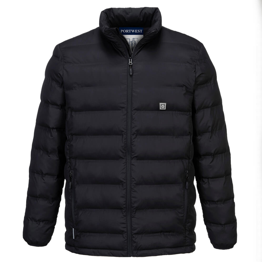 S547 Ultrasonic Heated Tunnel Jacket Black S547 Ultrasonic Heated Tunnel Jacket Black
