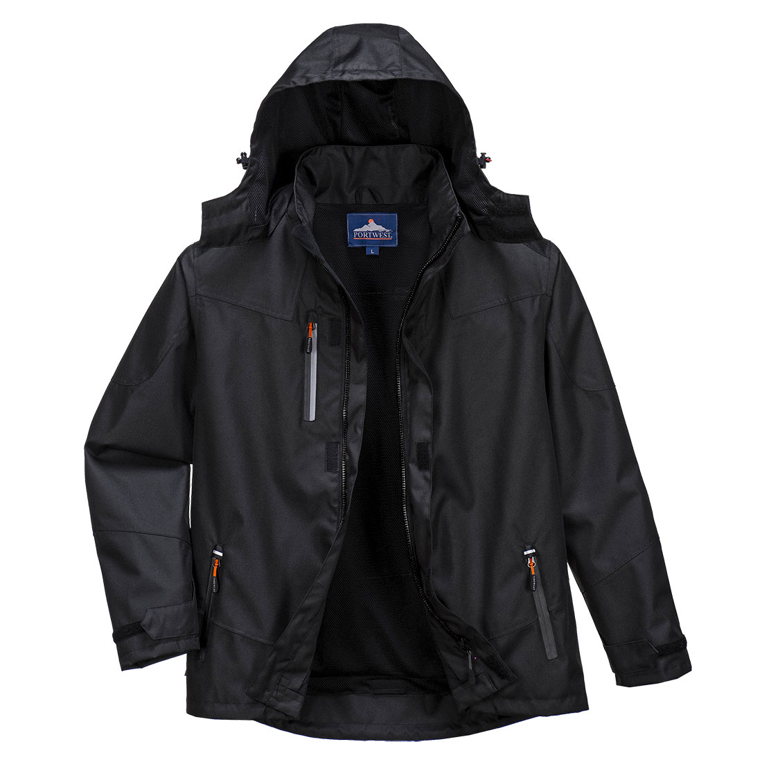 S555 Outcoach Rain Jacket Black