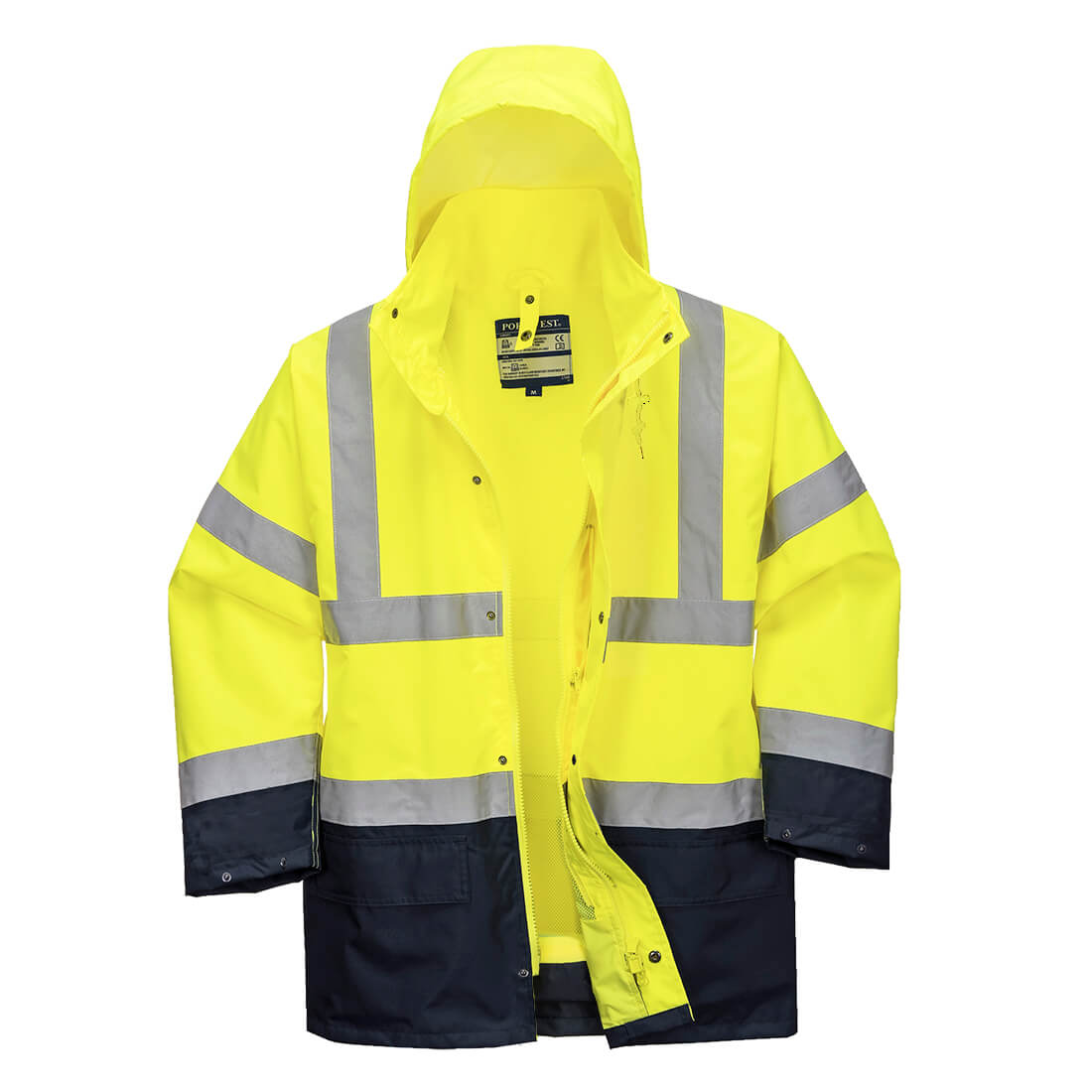 S766 Hi-Vis 5-in-1 Contrast Essential Jacket Yellow/Navy S766 Hi-Vis 5-in-1 Contrast Essential Jacket Yellow/Navy