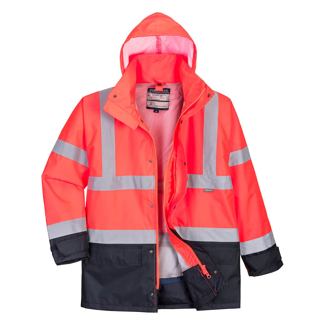 S768 Hi-Vis 5-in-1 Contrast Executive Jacket Red/Navy S768 Hi-Vis 5-in-1 Contrast Executive Jacket Red/Navy
