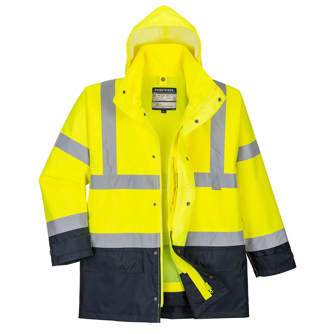 S768 Hi-Vis 5-in-1 Contrast Executive Jacket Yellow/Navy S768 Hi-Vis 5-in-1 Contrast Executive Jacket Yellow/Navy
