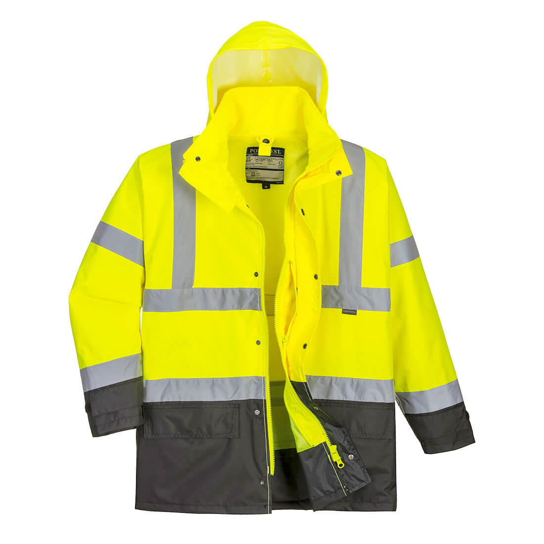 S768 Hi-Vis 5-in-1 Contrast Executive Jacket Yellow/Grey S768 Hi-Vis 5-in-1 Contrast Executive Jacket Yellow/Grey