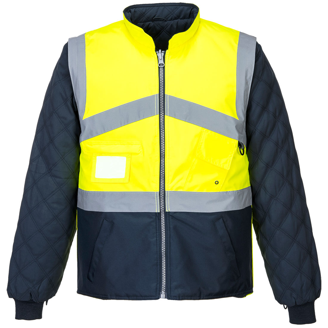 S769 Hi-Vis Breathable 2-in-1 Contrast Reversible Jacket Yellow/Navy S769 Hi-Vis Breathable 2-in-1 Contrast Reversible Jacket Yellow/Navy