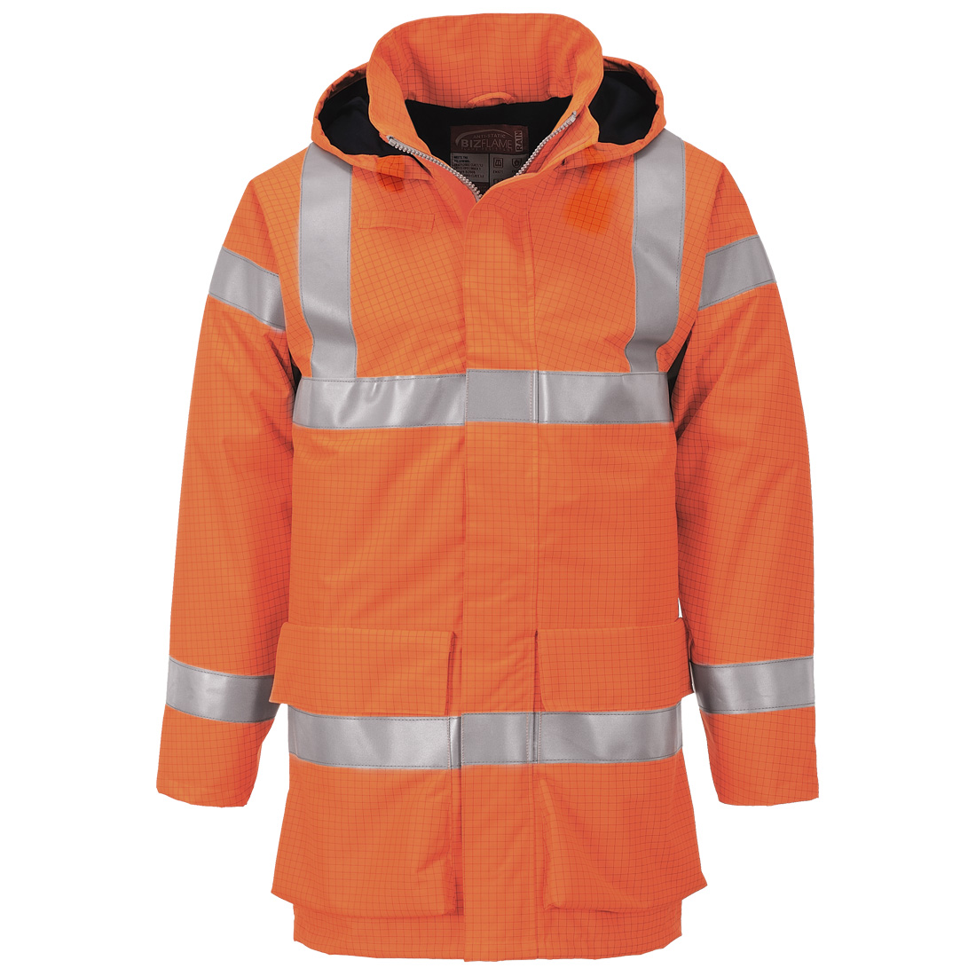 S774 Bizflame Rain Hi-Vis FR Jacket Orange