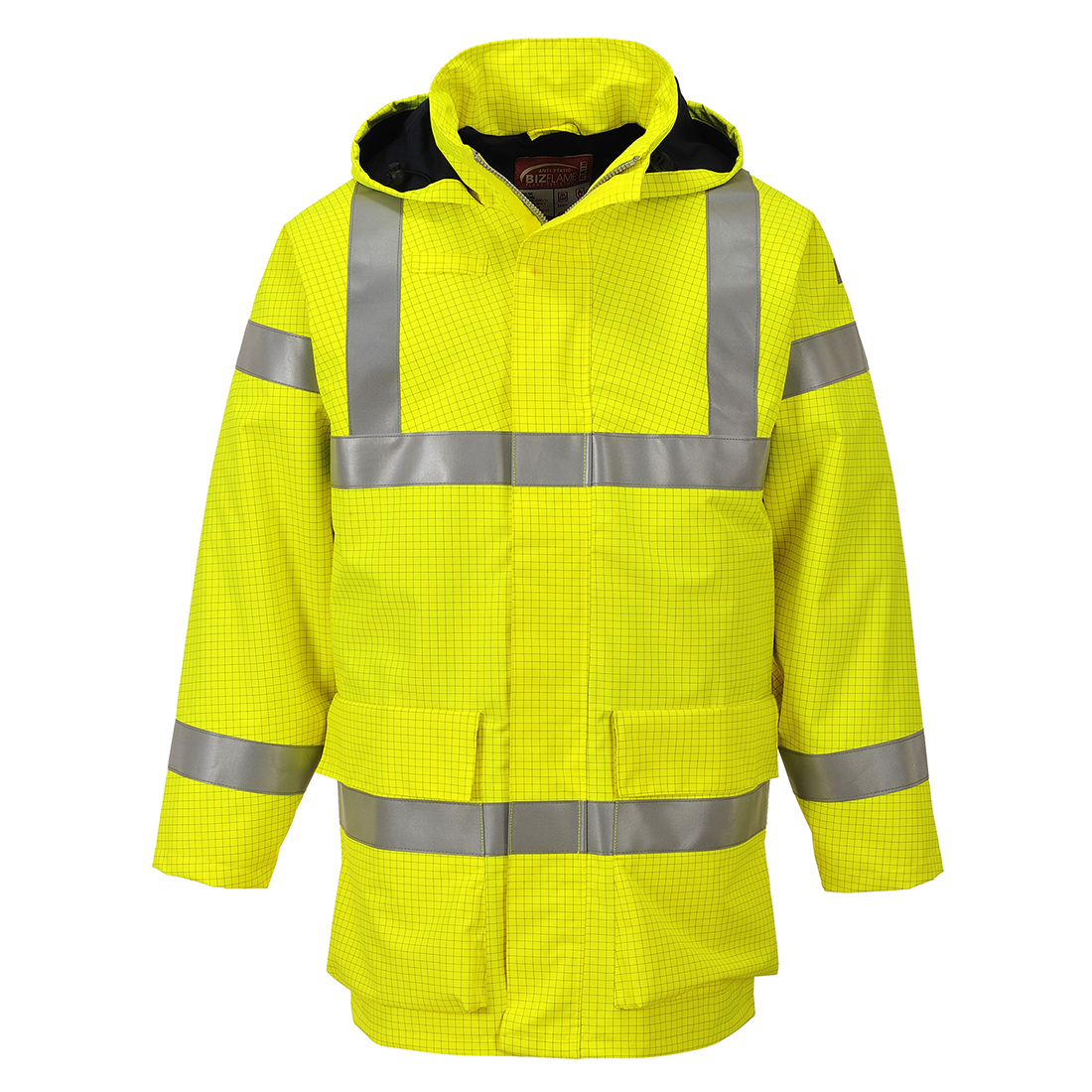 S774 Bizflame Rain Hi-Vis FR Jacket Yellow S774 Bizflame Rain Hi-Vis FR Jacket Yellow