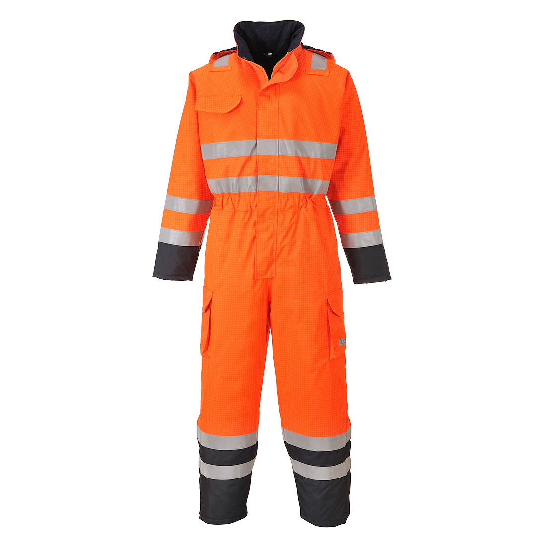 S775 Bizflame Rain Hi-Vis Constrast FR Winter Coverall Orange/Navy S775 Bizflame Rain Hi-Vis Constrast FR Winter Coverall Orange/Navy
