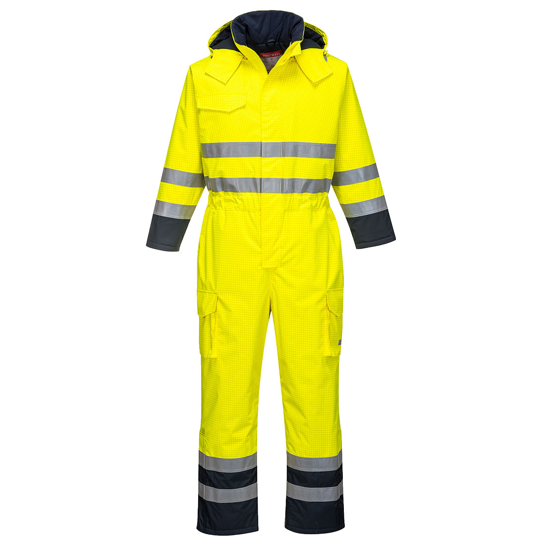 S775 Bizflame Rain Hi-Vis Constrast FR Winter Coverall Yellow/Navy S775 Bizflame Rain Hi-Vis Constrast FR Winter Coverall Yellow/Navy