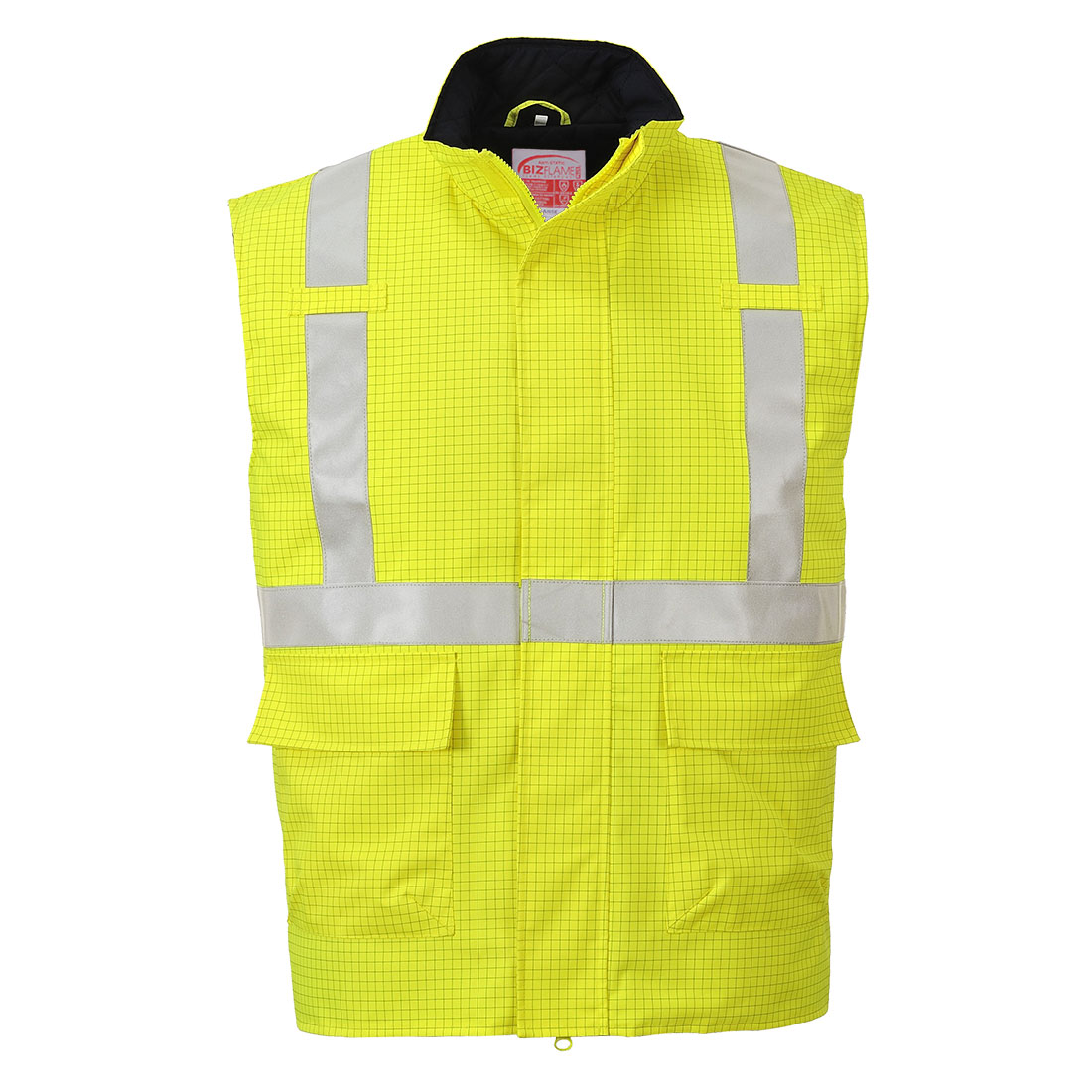 S776 Bizflame Rain Hi-Vis FR Bodywarmer Yellow S776 Bizflame Rain Hi-Vis FR Bodywarmer Yellow