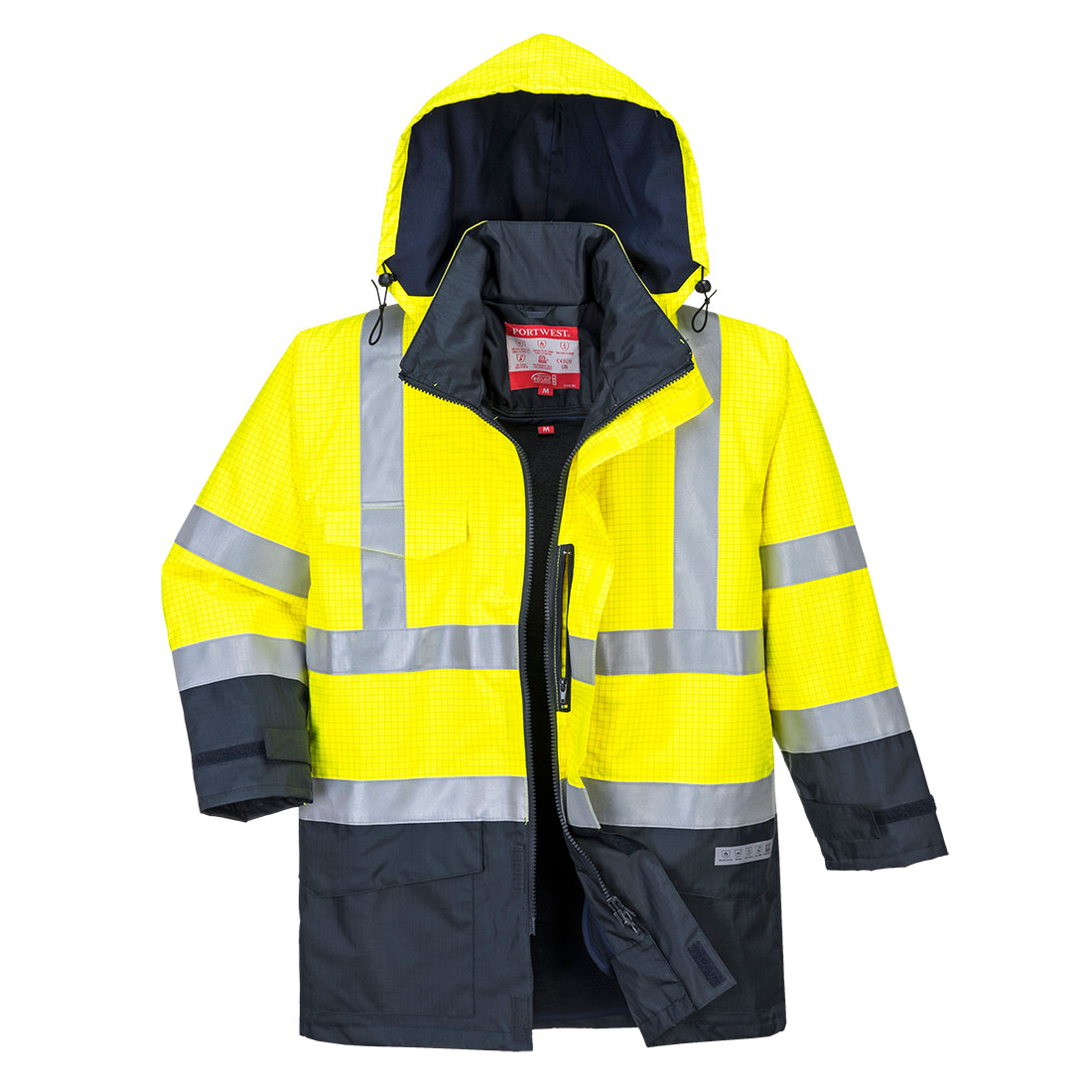 S779 Bizflame Rain Hi-Vis Constrast FR Jacket Yellow/Navy S779 Bizflame Rain Hi-Vis Constrast FR Jacket Yellow/Navy