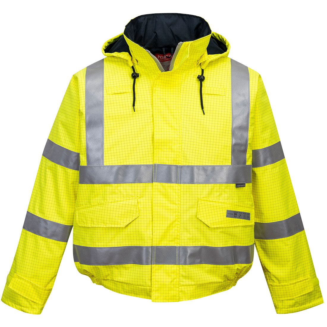 S773 Bizflame Rain Hi-Vis FR Winter Bomber Jacket Yellow