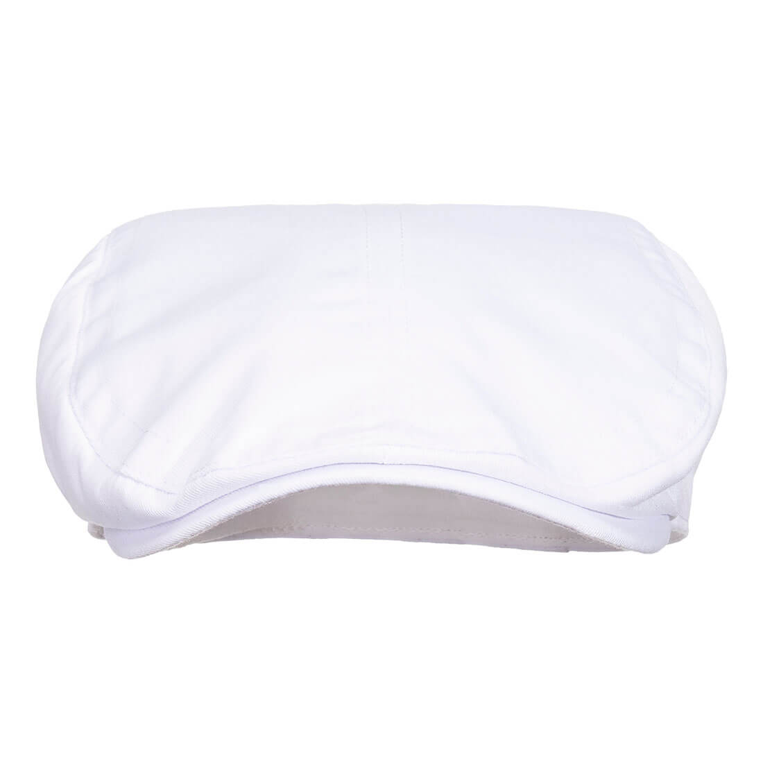 S906 Chefs Flat Cap White