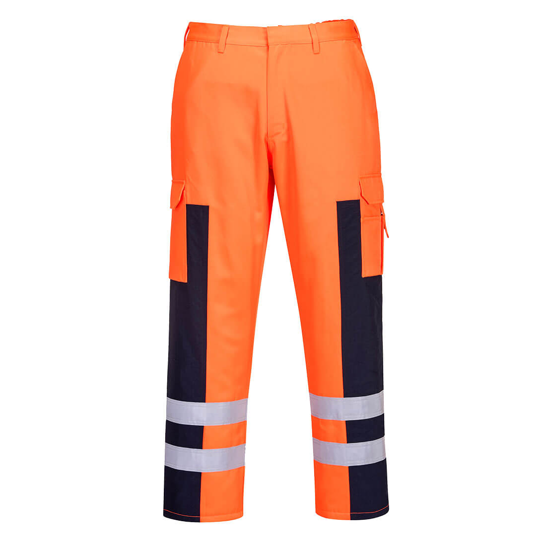 S919 Hi-Vis Ballistic Service Trousers Orange/Navy