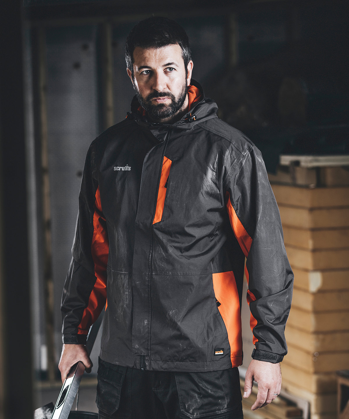 SH051 Worker jacket Black