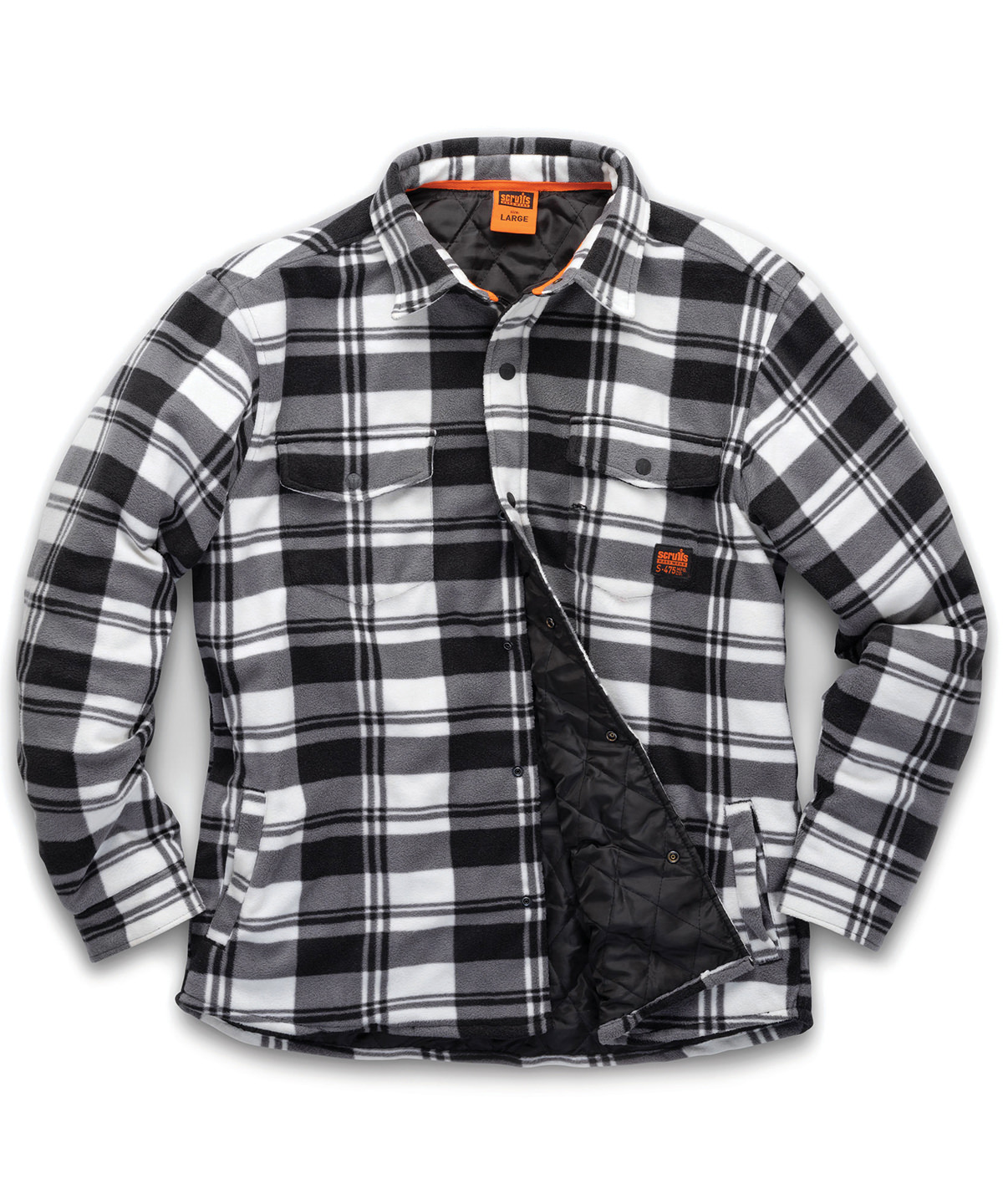 SH053 Worker padded checked shirt Pattern