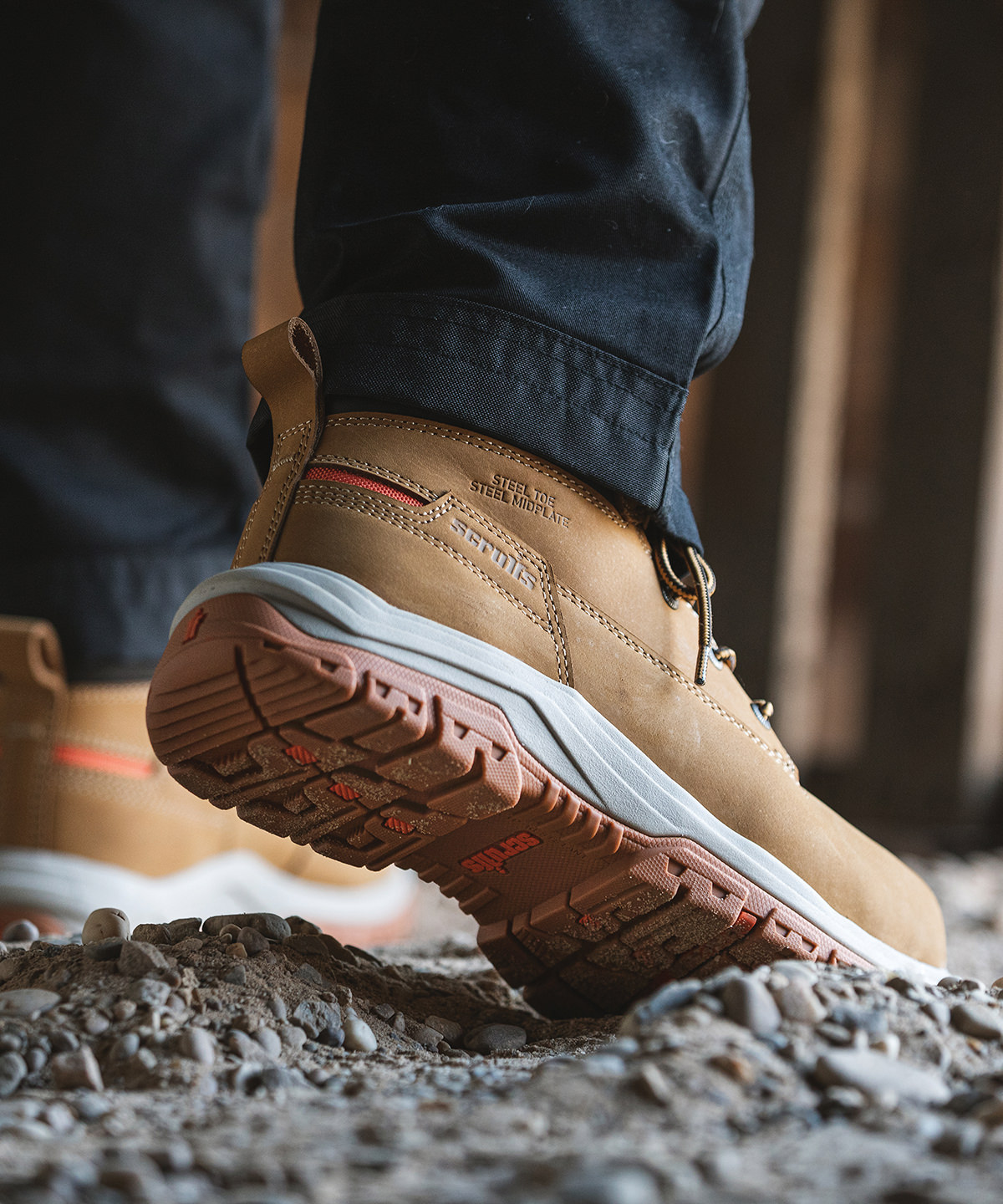 SH082 Ridge safety boots Brown