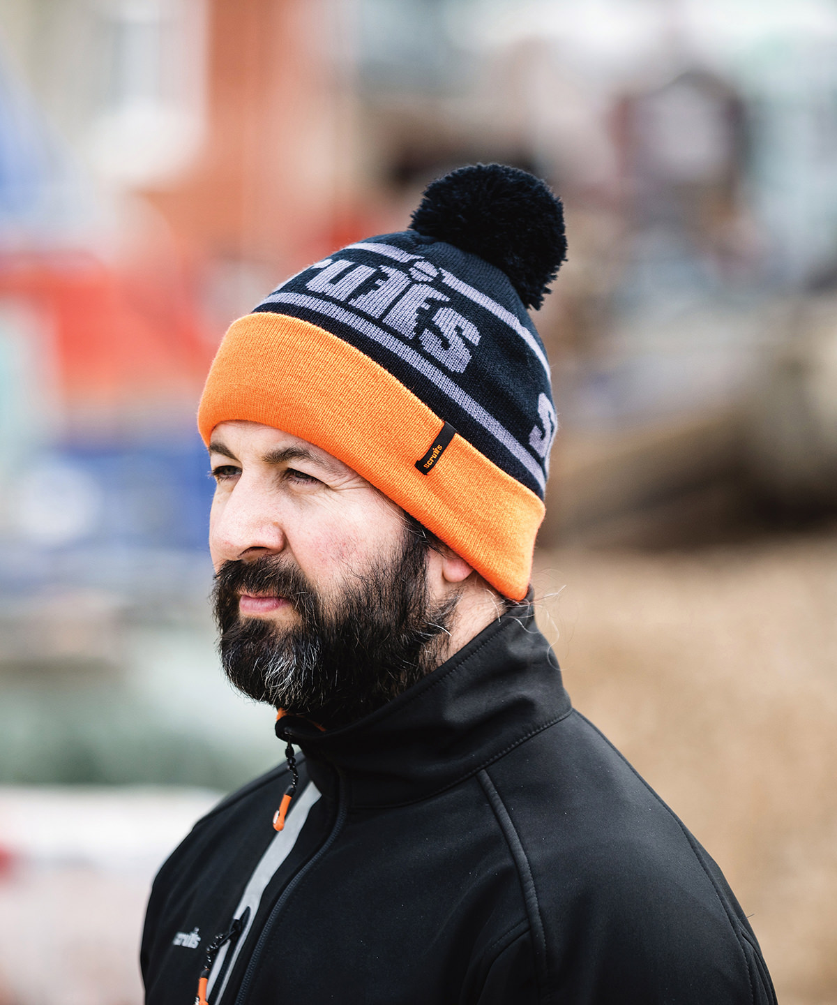 SH023 Trade bobble hat Blue