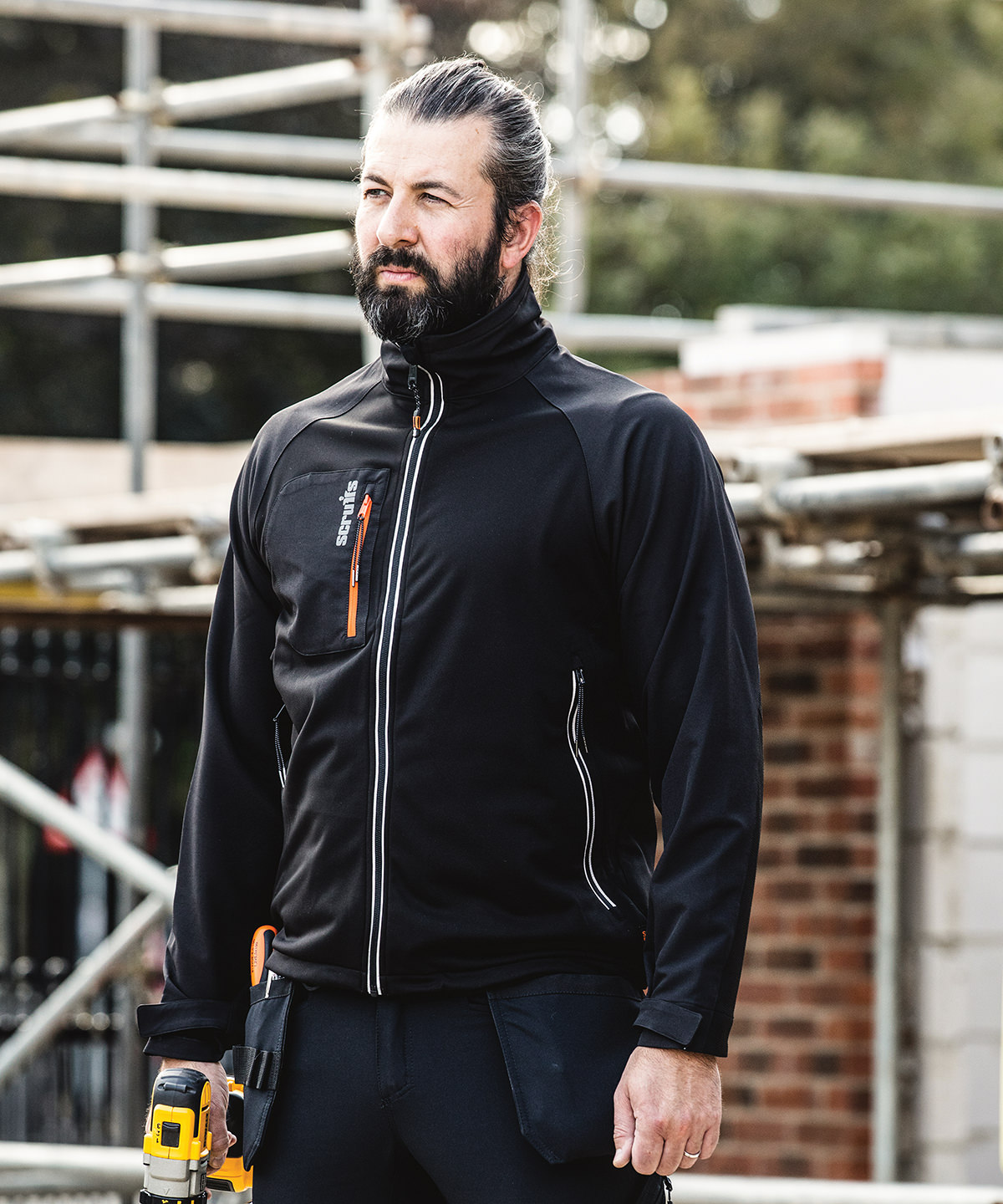 SH026 Trade Flex softshell jacket Black