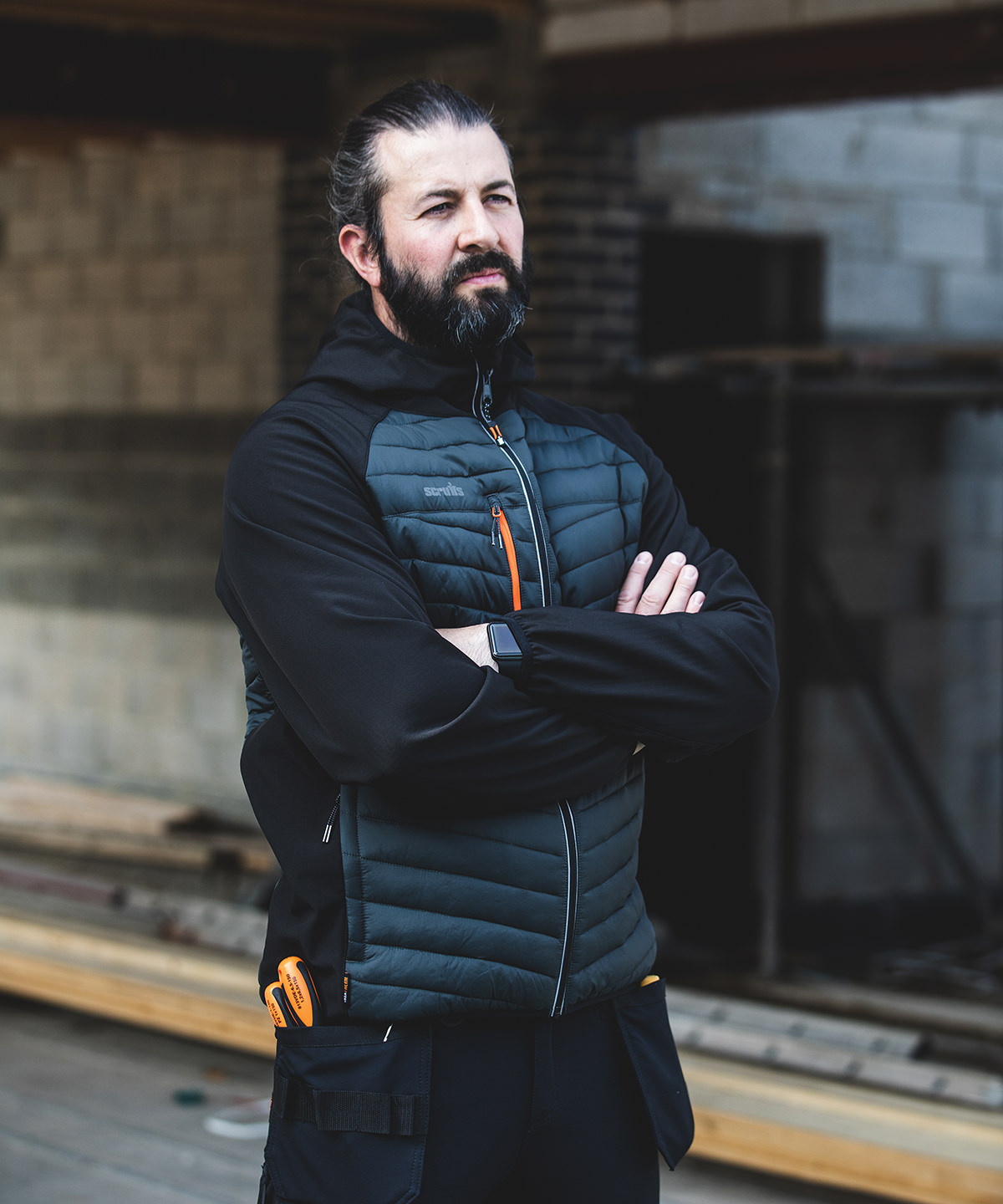 SH033 Trade thermo jacket Black