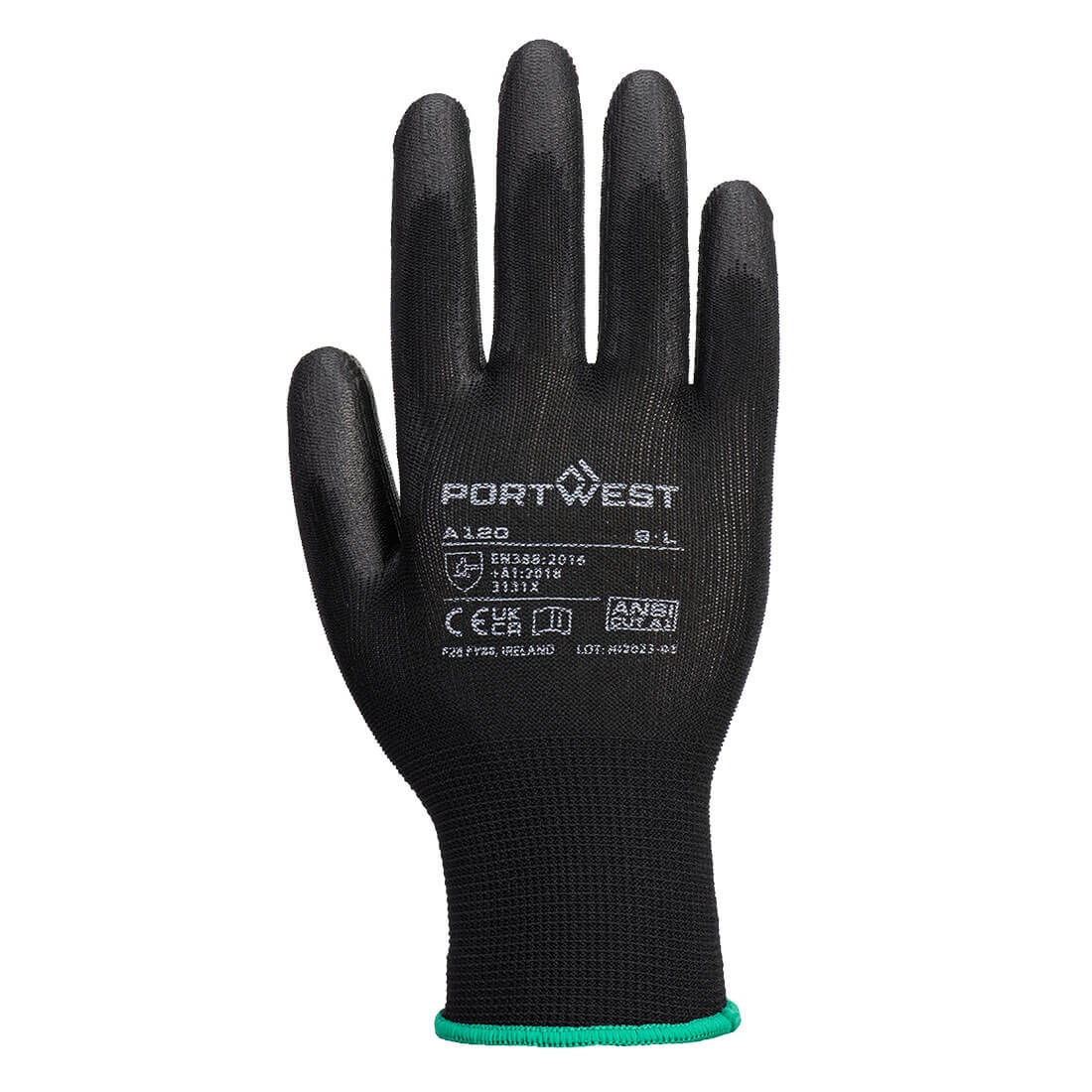 A120 Grip 13 PU Palm Glove Black