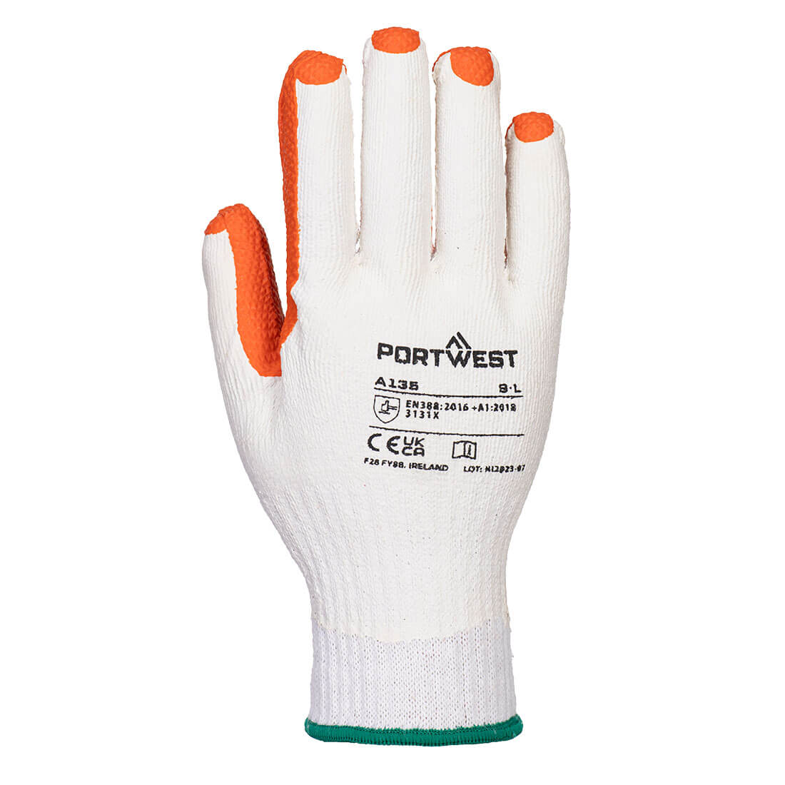 A135 Tough Grip Glove Yellow/Orange