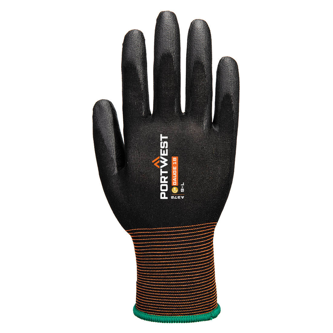 A372 GP Grip 18 PU Glove Black