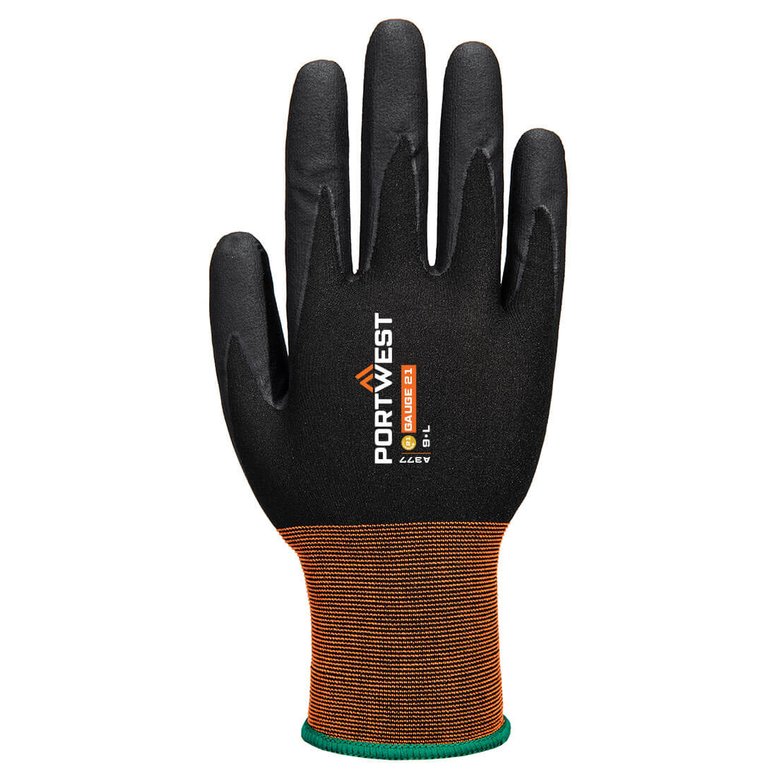 A377 GP Grip 21 Nitrile Micro Foam Glove Black