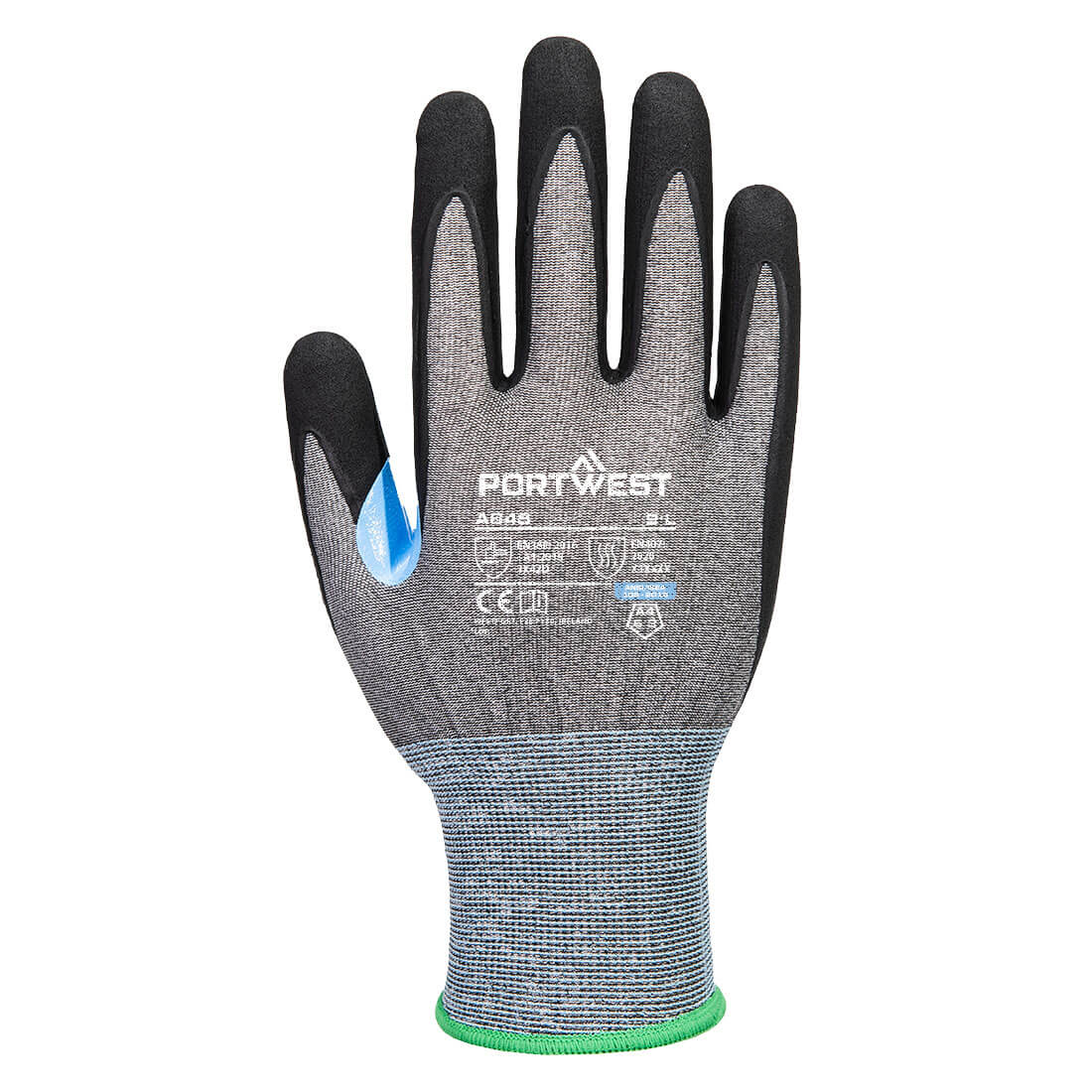 A648 CS Cut D21 Nitrile Glove Grey/Black
