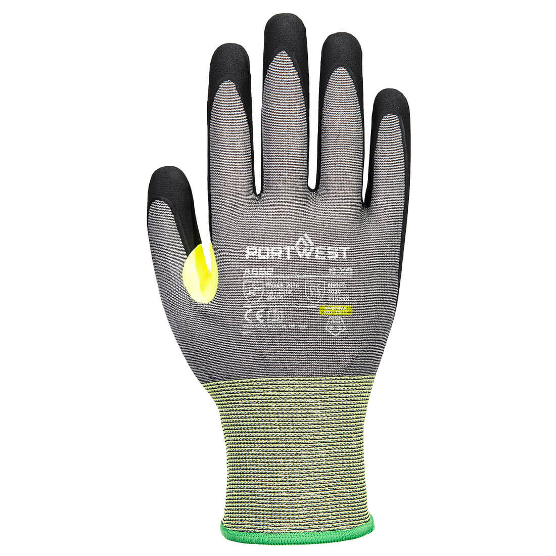 A652 CS Cut E21 Nitrile Glove Grey/Black