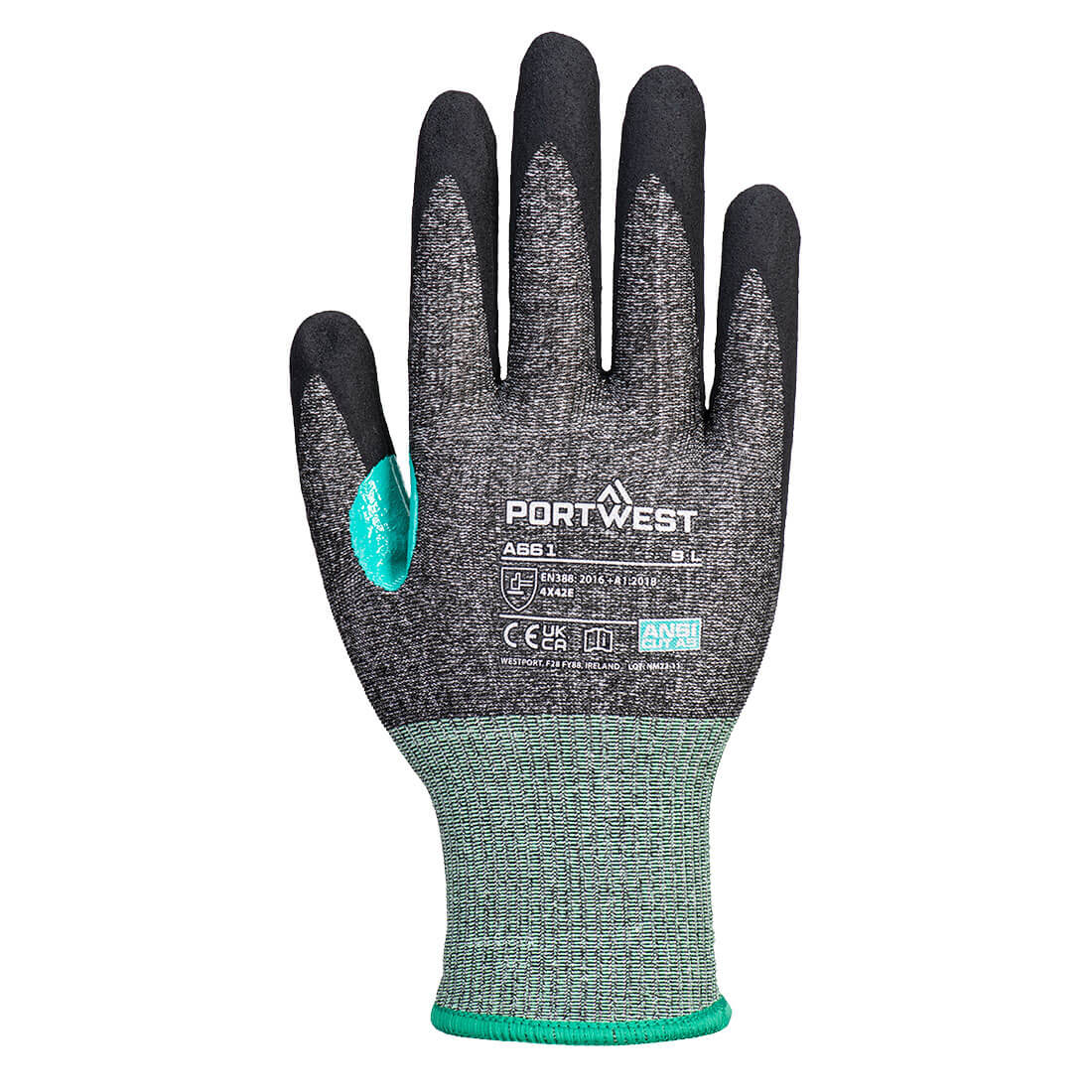 A661 CS Cut E18 Nitrile Glove Black