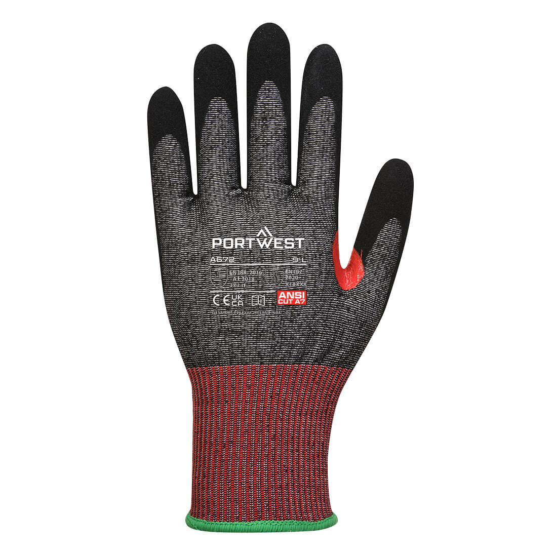 A672 CS Cut F13 Nitrile Glove Black