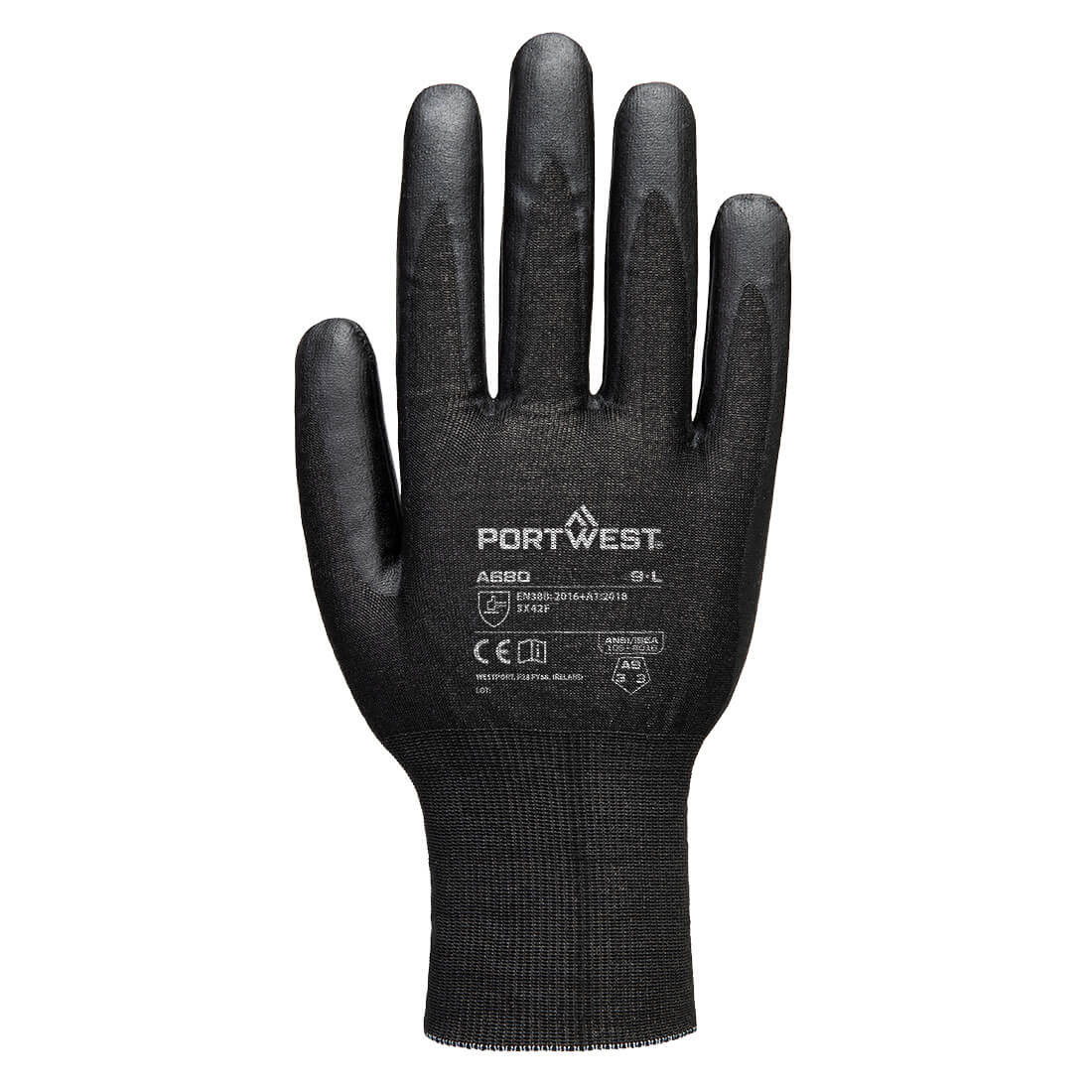 A680 Cut F21 Nitrile Tungsten Glove A9 Black