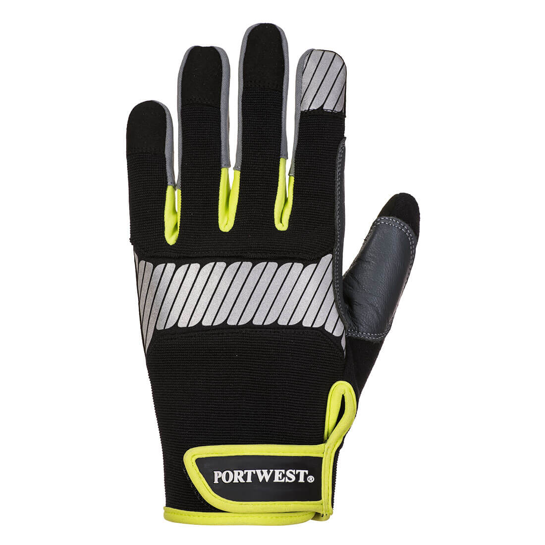 A770 PW3 Mechanic 80 Reflective Utility Glove Black/Yellow